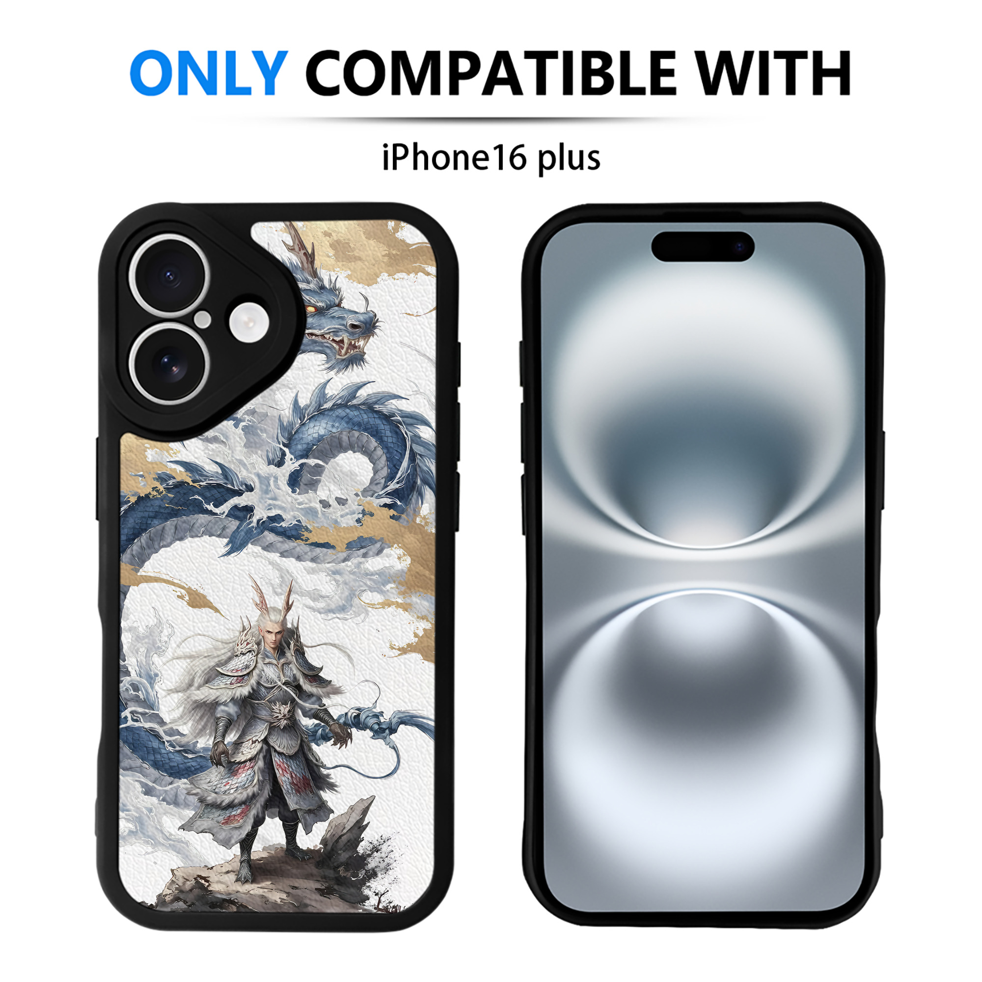 （画像用） Ne Zha 2 ナタ 魔童の大暴れ 【iPhone 16シリーズ対応】シリコンスマホケース（レザー調） 材質：シリコン